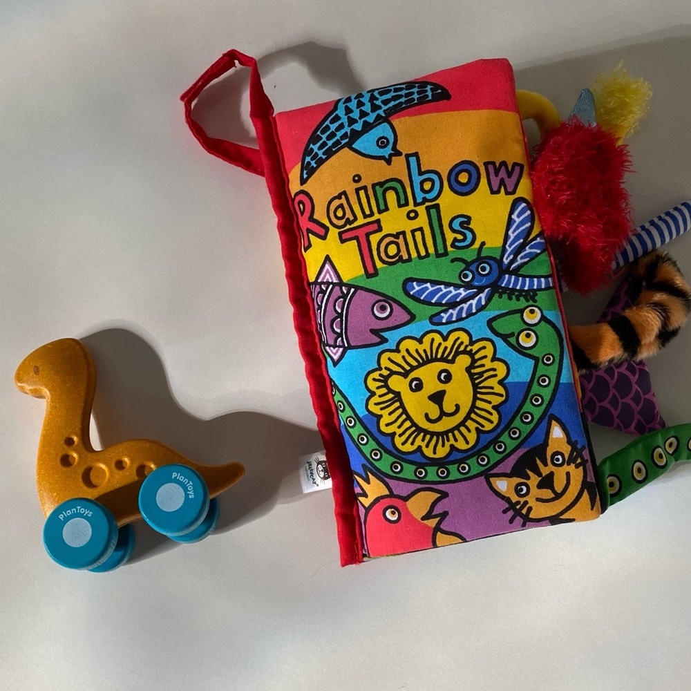 Jellycat & Plan Toys bundle 🦖🌈